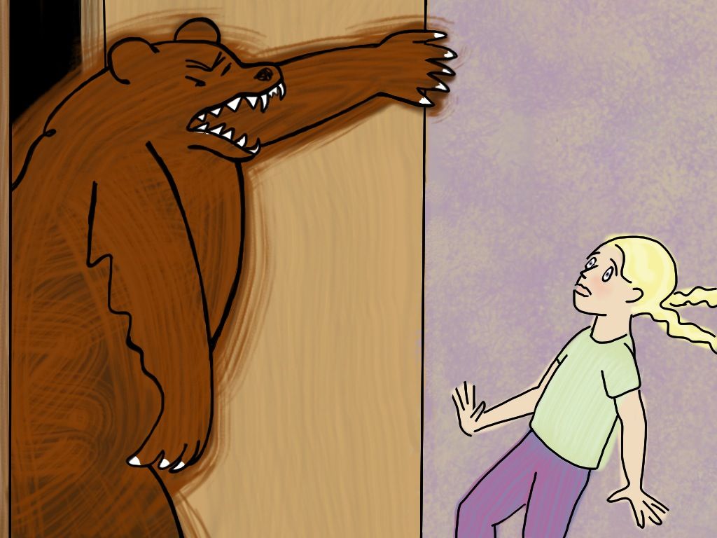 Annabelle thinks something is wrong with her because her dad is angry.