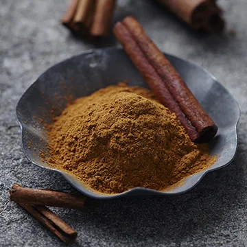 Cinnamon has a warm, sweet, woody aroma and tastes fragrant. It is widely used in all kinds of desserts, breads, pastries, cakes, chocolates, and fruits like apples, bananas and pears. Also suited for meat, chicken, lamb and vegetable dishes. Sometimes, it is used to flavor hot beverages like coffee and chocolate drinks.
Normal
0
false
false
false
EN-US
JA
X-NONE
/* Style Definitions */
table.MsoNormalTable
{mso-style-name:"Table Normal";
mso-tstyle-rowband-size:0;
mso-tstyle-colband-size:0;
mso-style-noshow:yes;
mso-style-priority:99;
mso-style-parent:"";
mso-padding-alt:0in 5.4pt 0in 5.4pt;
mso-para-margin:0in;
mso-para-margin-bottom:.0001pt;
mso-pagination:widow-orphan;
font-size:12.0pt;
font-family:"Cambria","serif";
mso-ascii-font-family:Cambria;
mso-ascii-theme-font:minor-latin;
mso-hansi-font-family:Cambria;
mso-hansi-theme-font:minor-latin;
mso-fareast-language:ZH-CN;}