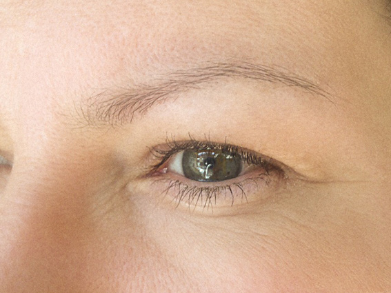 Before Eyebrow Hair Strokes