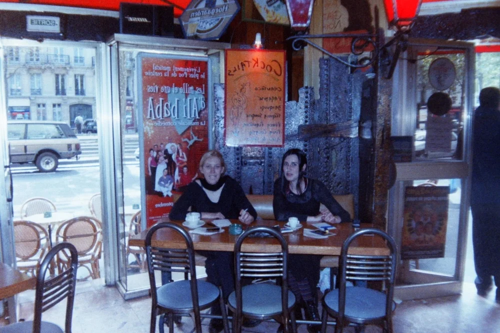 Pigalle, Paris. Coffee, cigarette, writing. Happy to see that my style hasn't changed in 19 years.