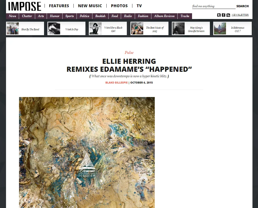 Impose premieres Ellie Herring's Edamame remix