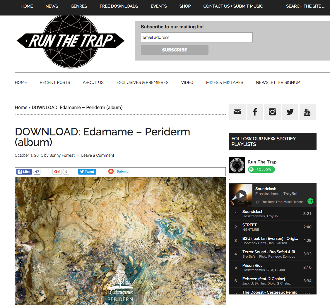 'Periderm' on Run The Trap