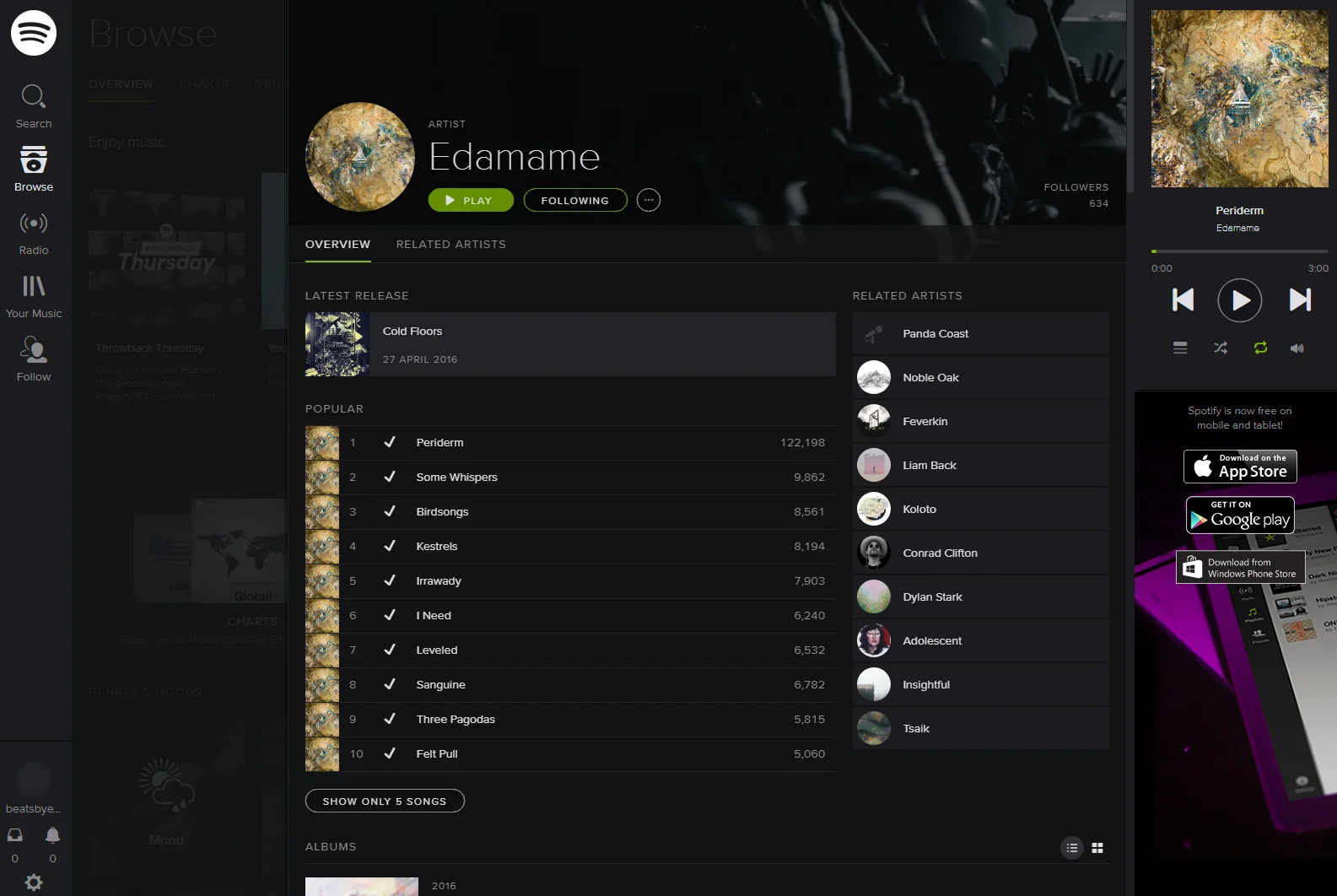 I'm on Spotify!