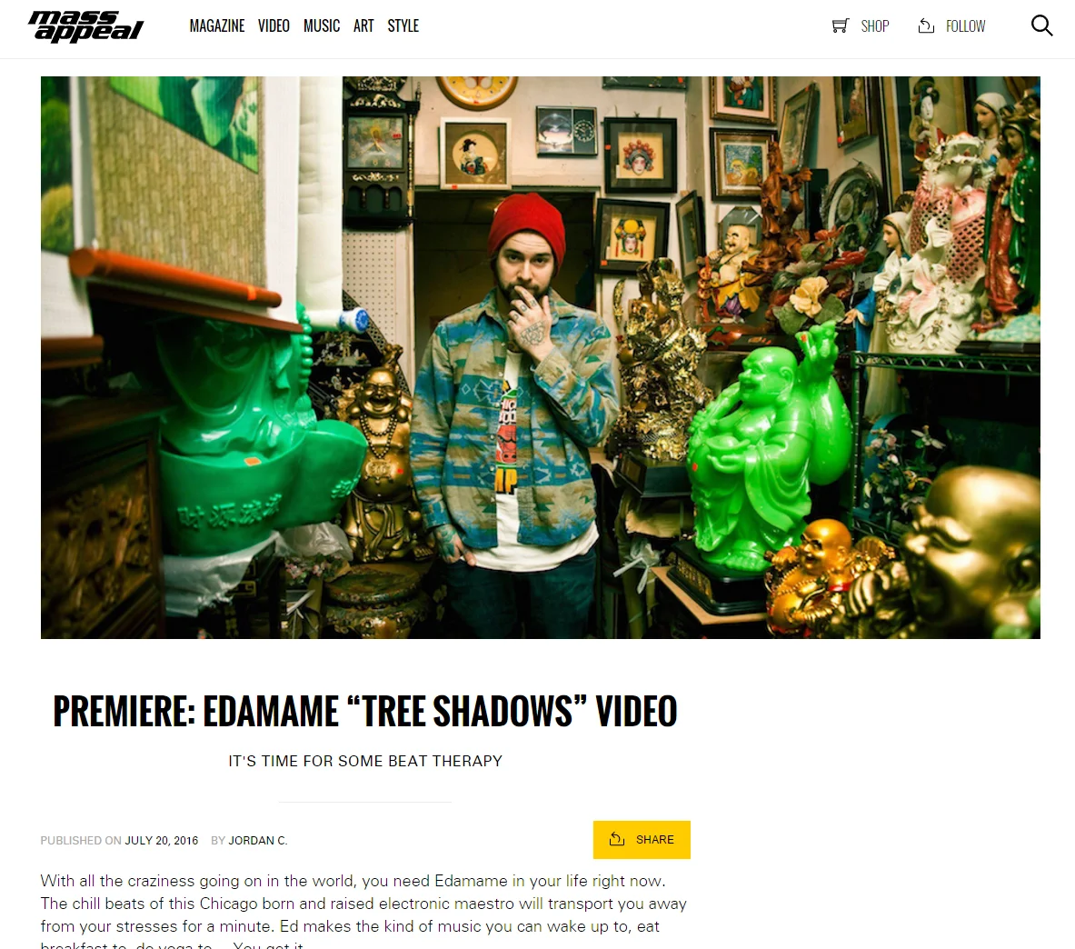 interview with Mass Appeal & 'Tree Shadows' music video premiere!