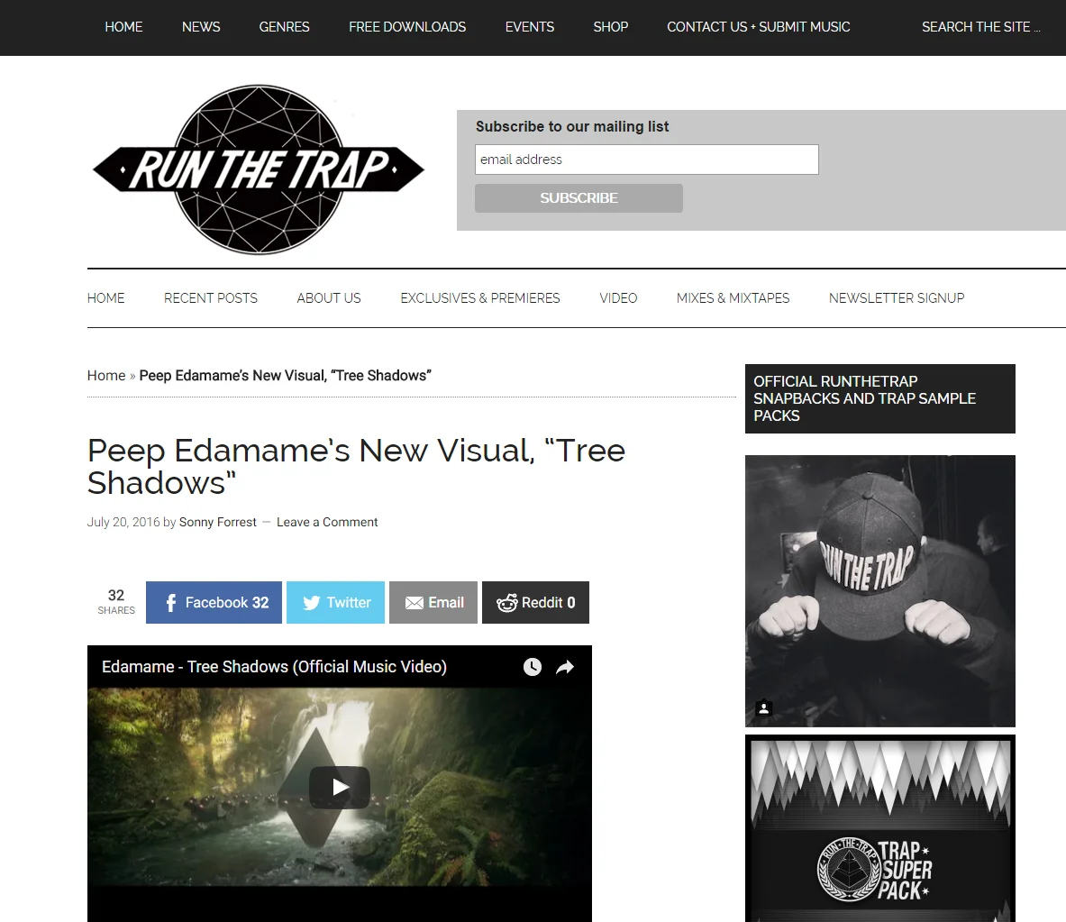 Run The Trap shares 'Tree Shadows' music video