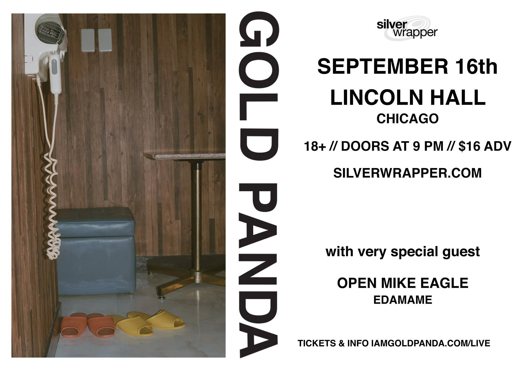 catch me this Friday with Gold Panda!