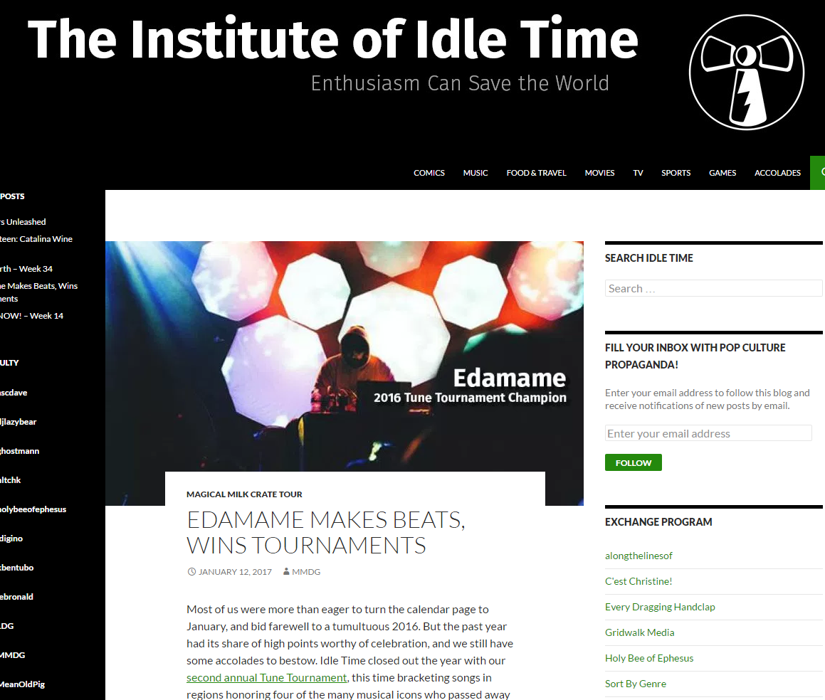 'Tree Shadows' wins Idle Time’s Tune of the Year
