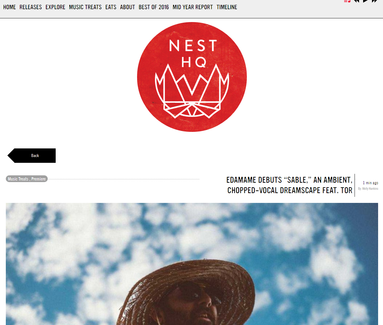 NEST HQ PREMIERED MY FIRST TRACK FROM 'BASK' FEATURING TOR!