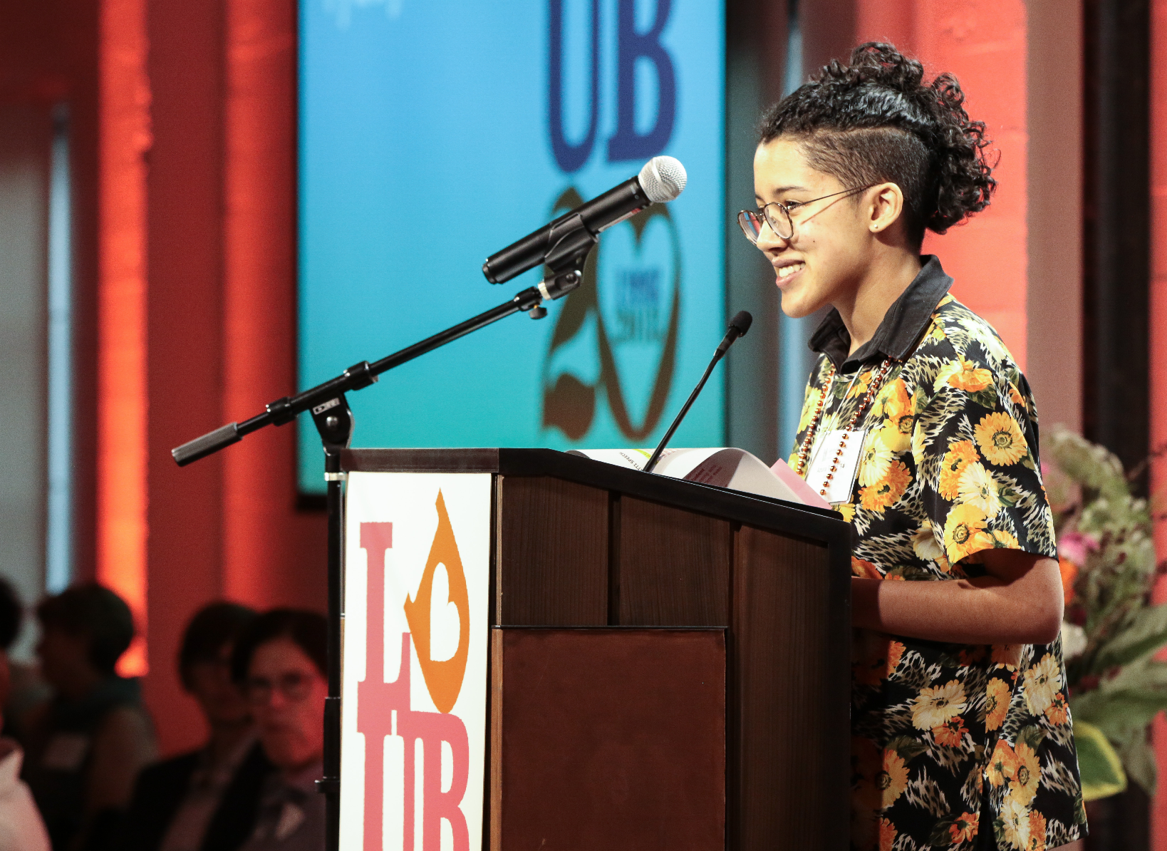 Azura Tyabji ‘14, performing her poem for female revolution, for girls