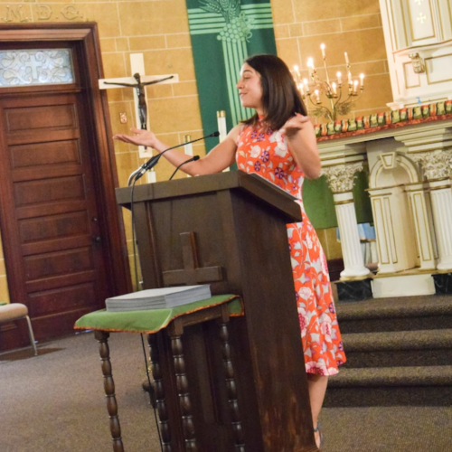Faculty speaker Christine Primomo, STEAM