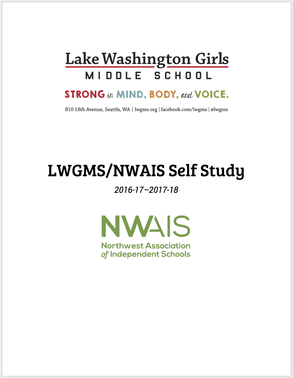 LWGMS's Self Study: 106 pages strong!