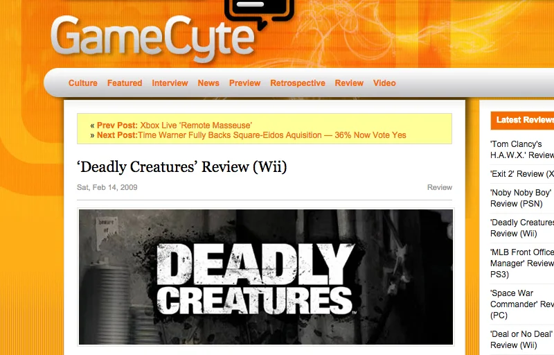 Deadly Creatures