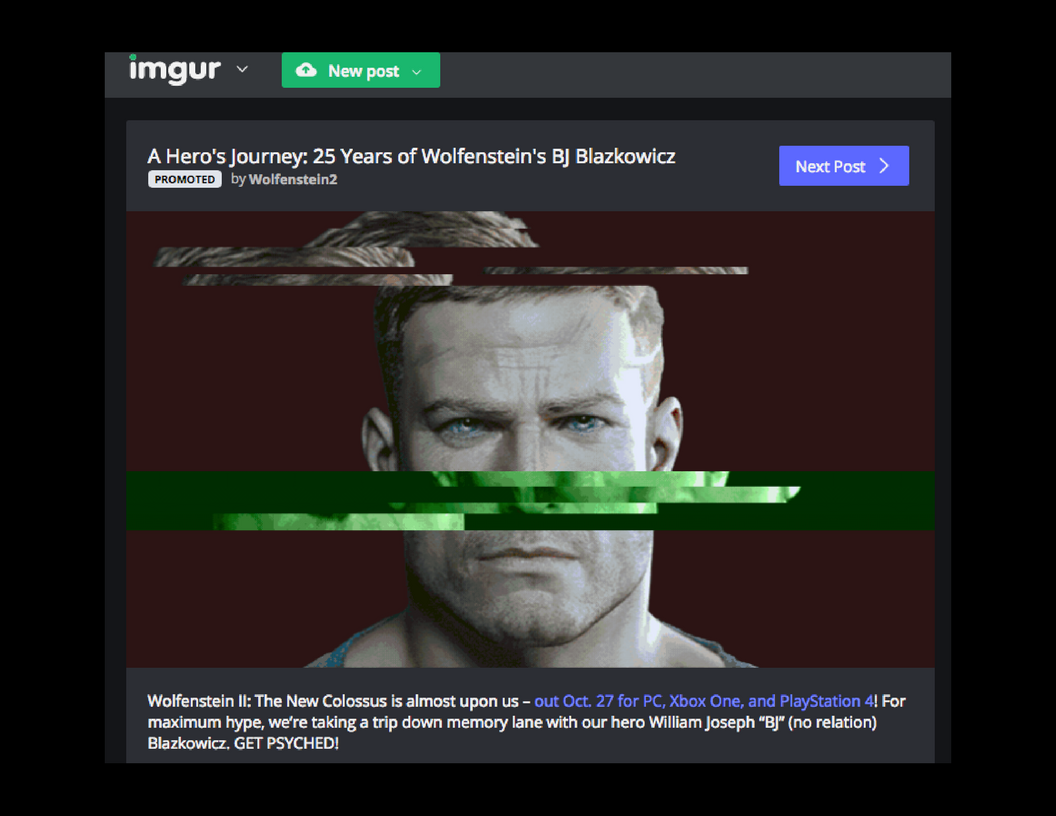Imgur for Wolfenstein II: The New Colossus