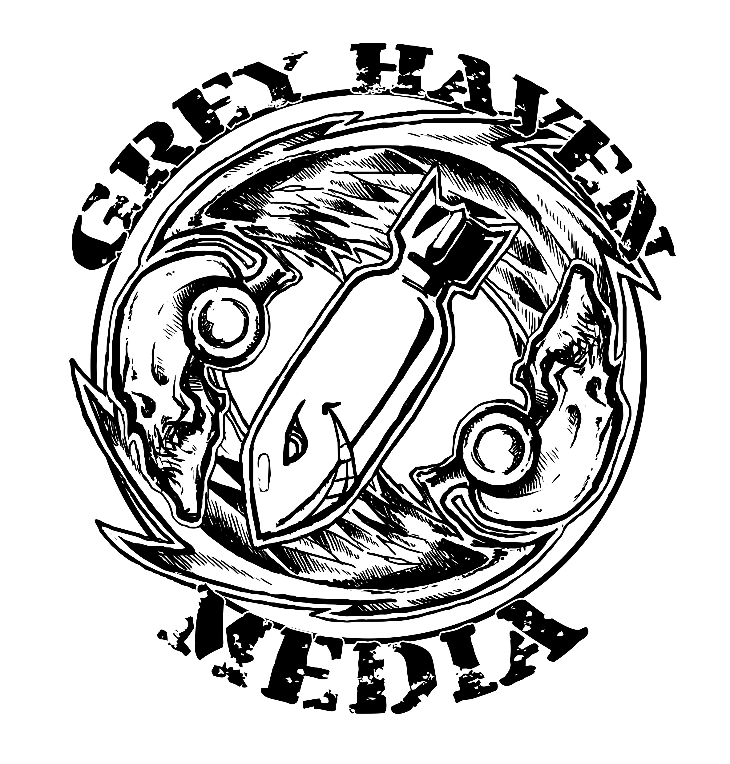 Grey Haven Media Bomber Black Logo
