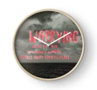 Pretty home office clock