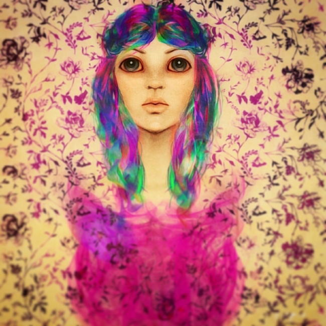 Psychedelic Coffee Shop Fairy Character Design
