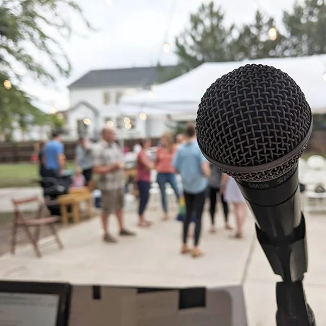 Backyard birthday cabaret.