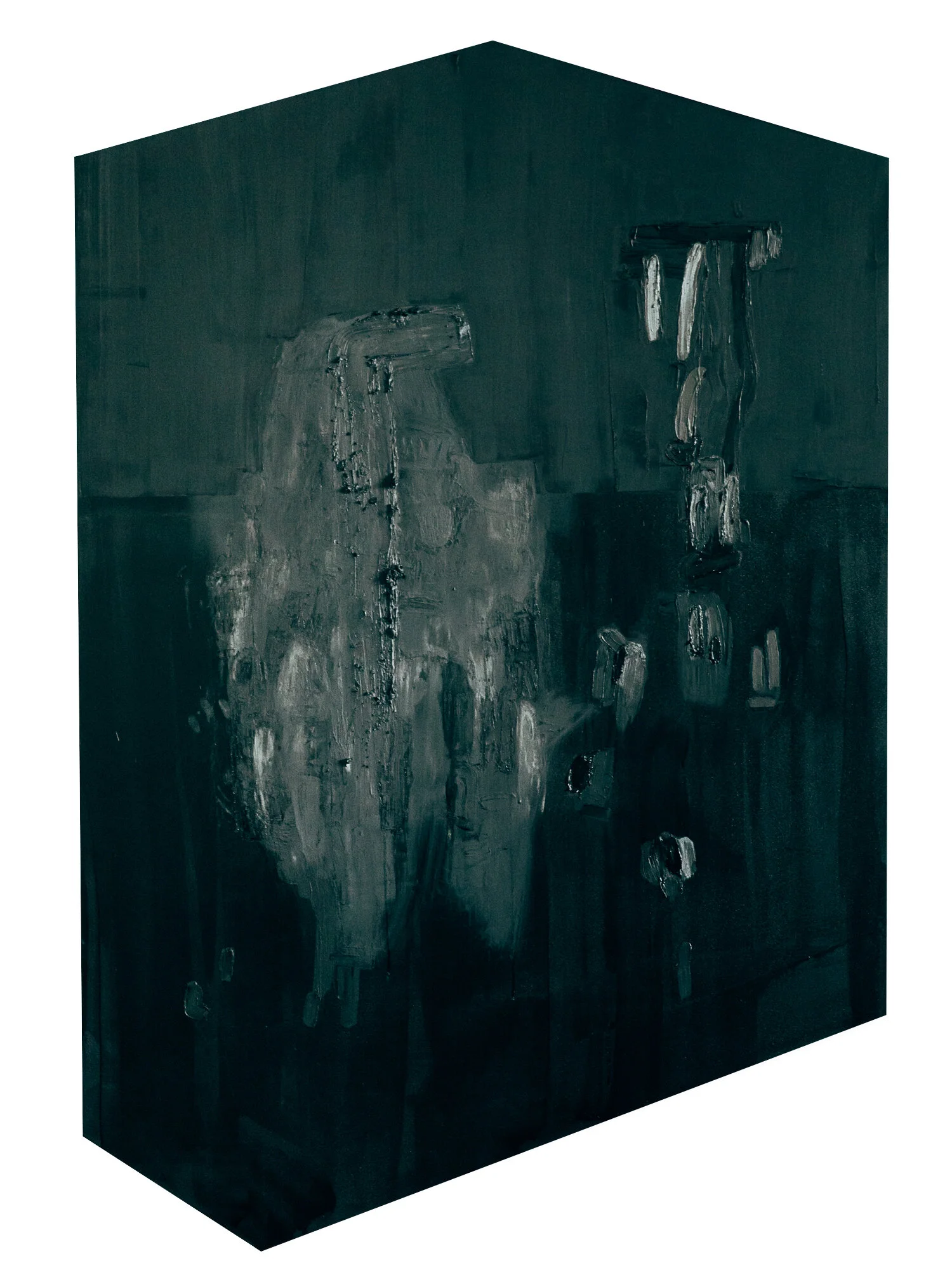  2018  Carbon, Bone Char, Graphite and Resin on Panel 