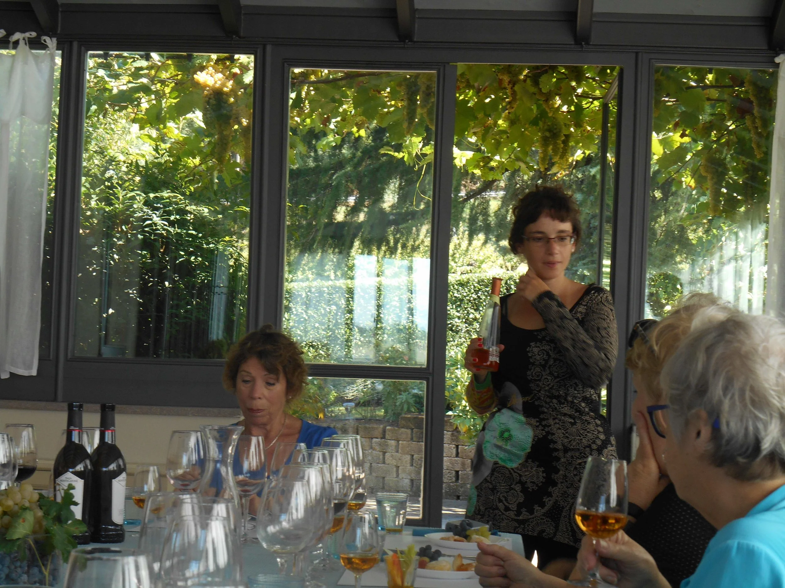 Time to taste the wines ourselves following a tour of the wine cellars.... 