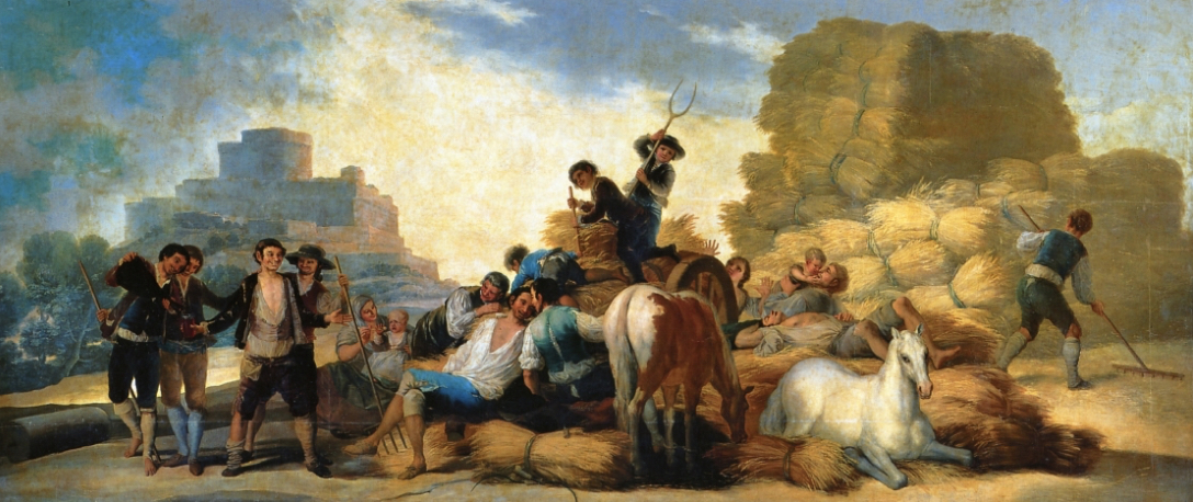 Goya - Often referred to as the last of the old Masters - a dark artist indeed. 'Summer' or 'The Harvest"