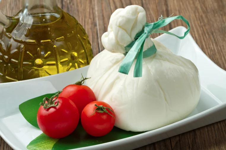 Burrata, a special cheese typical of Puglia