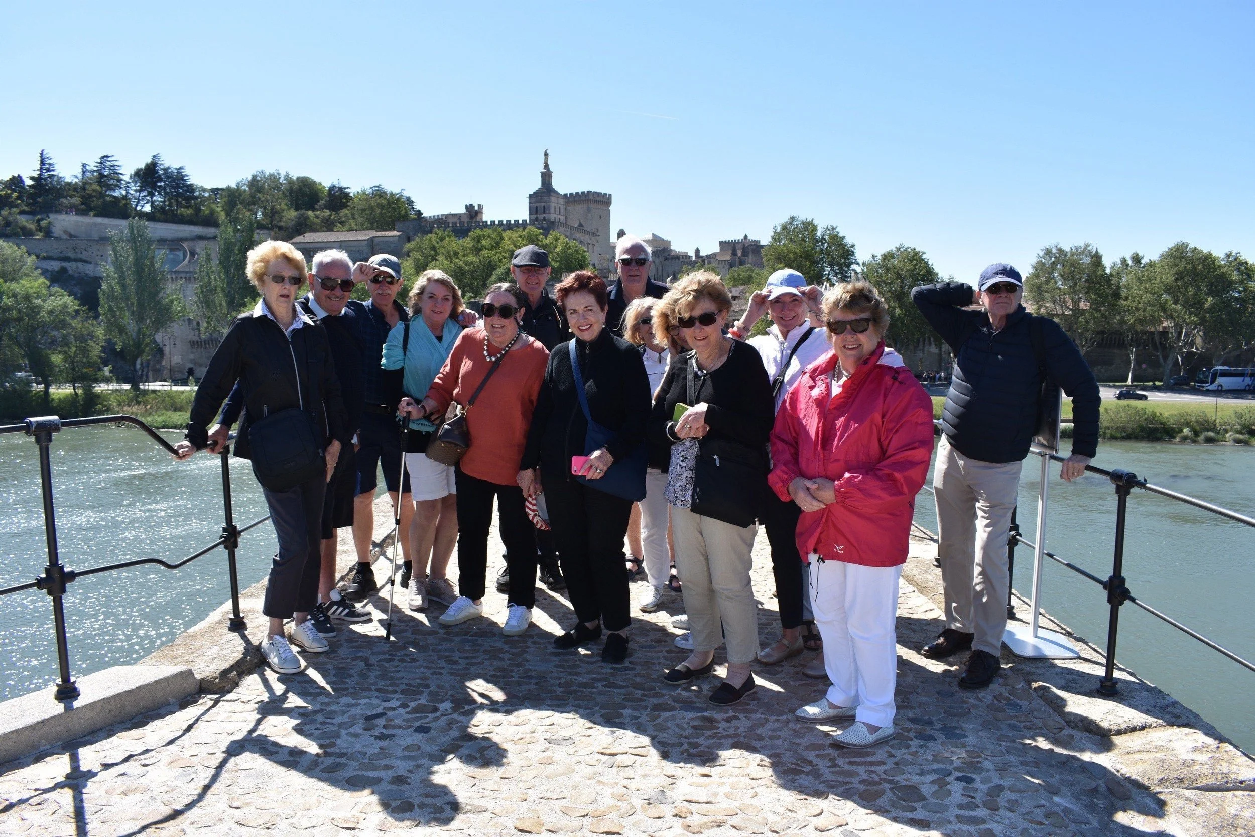 On the famous bridge in Avignon