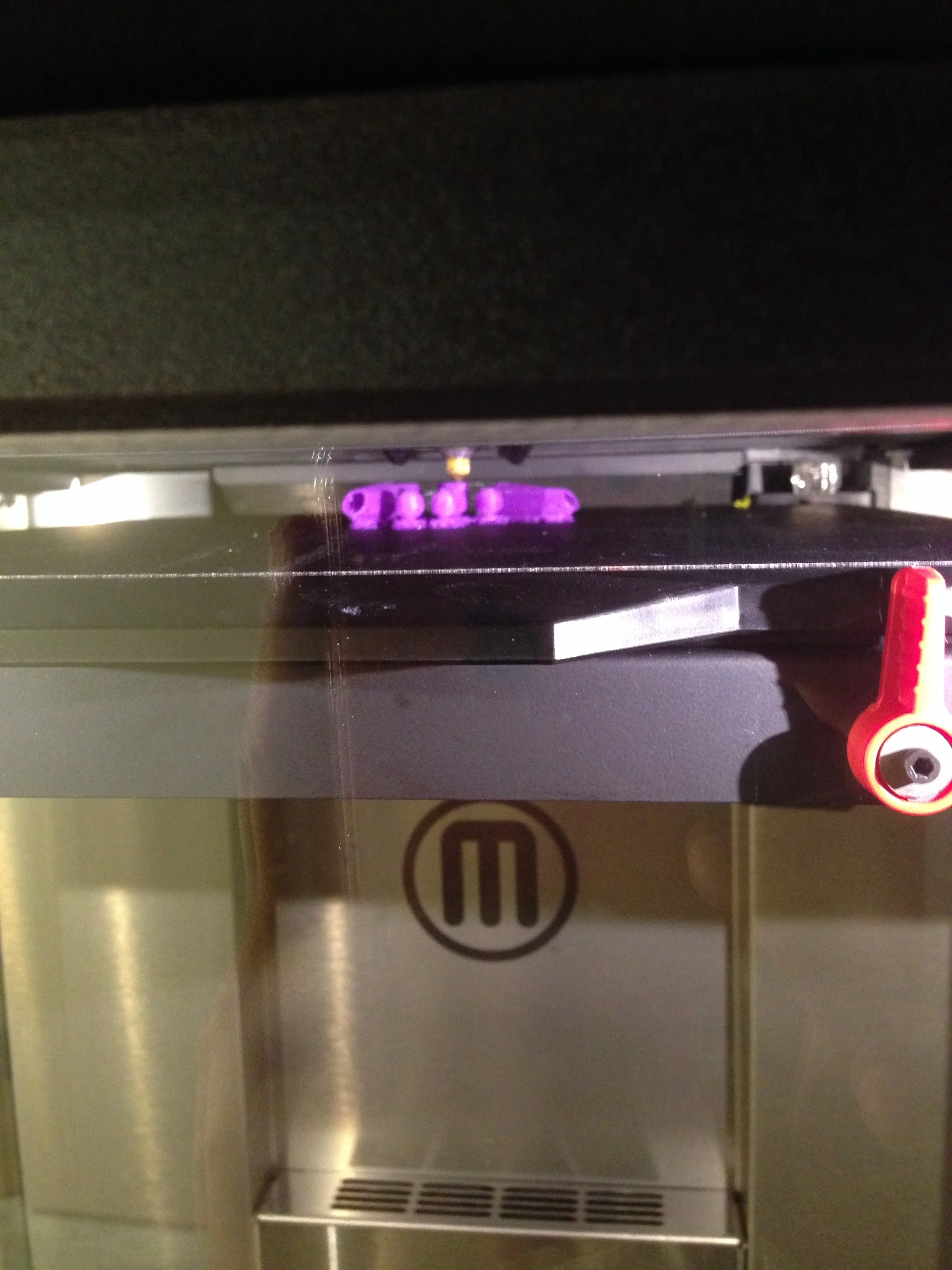 Printing on the Makerbot Z18.