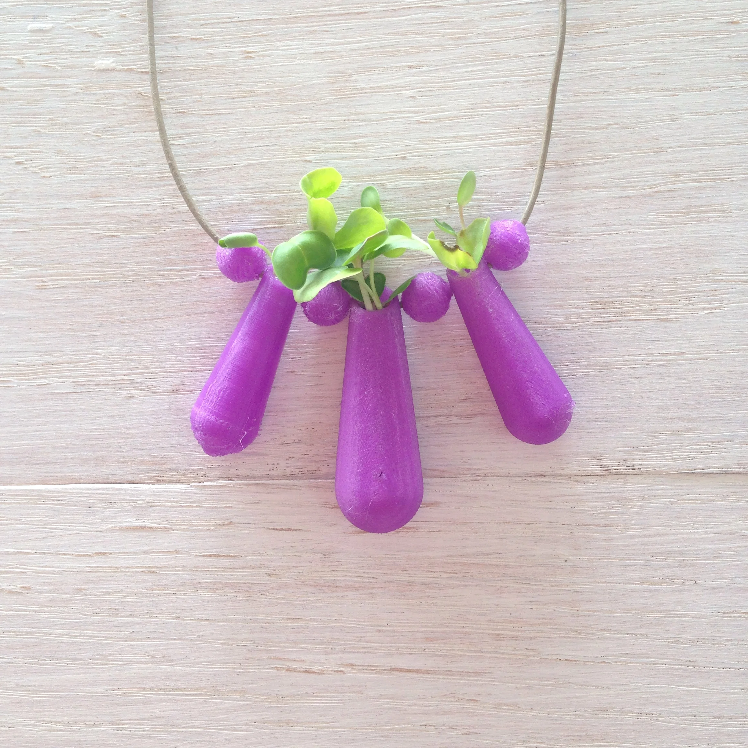 Made with purple PLA.