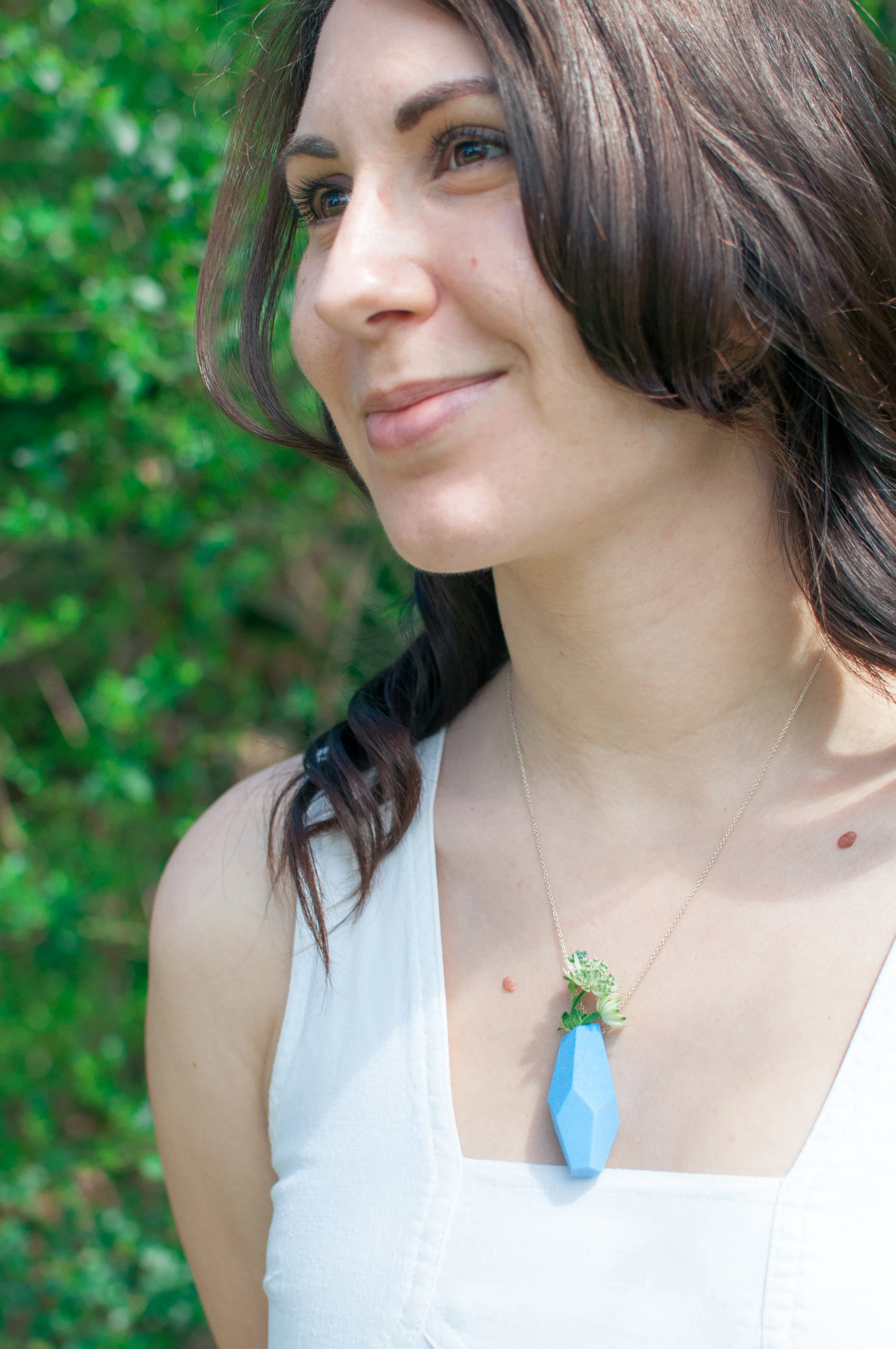 GEOMETRIC PLANTER NECKLACE