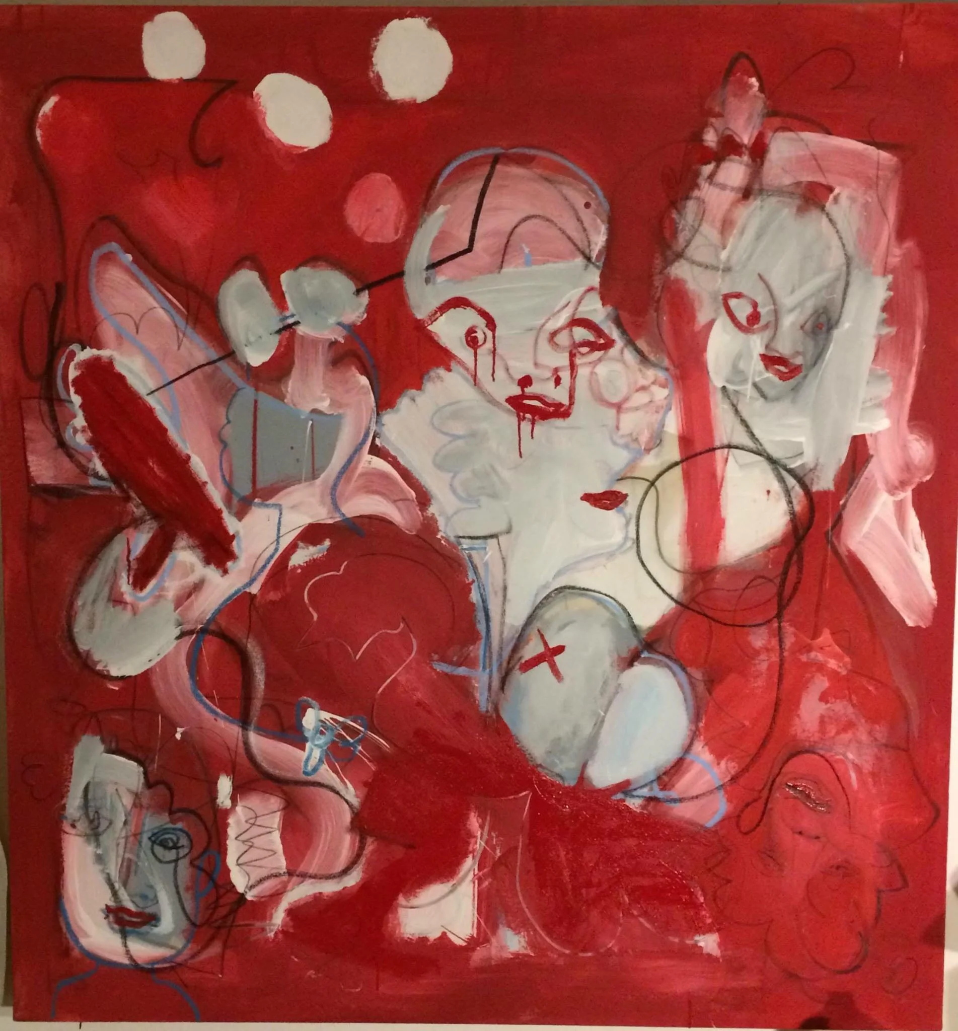 red painting
