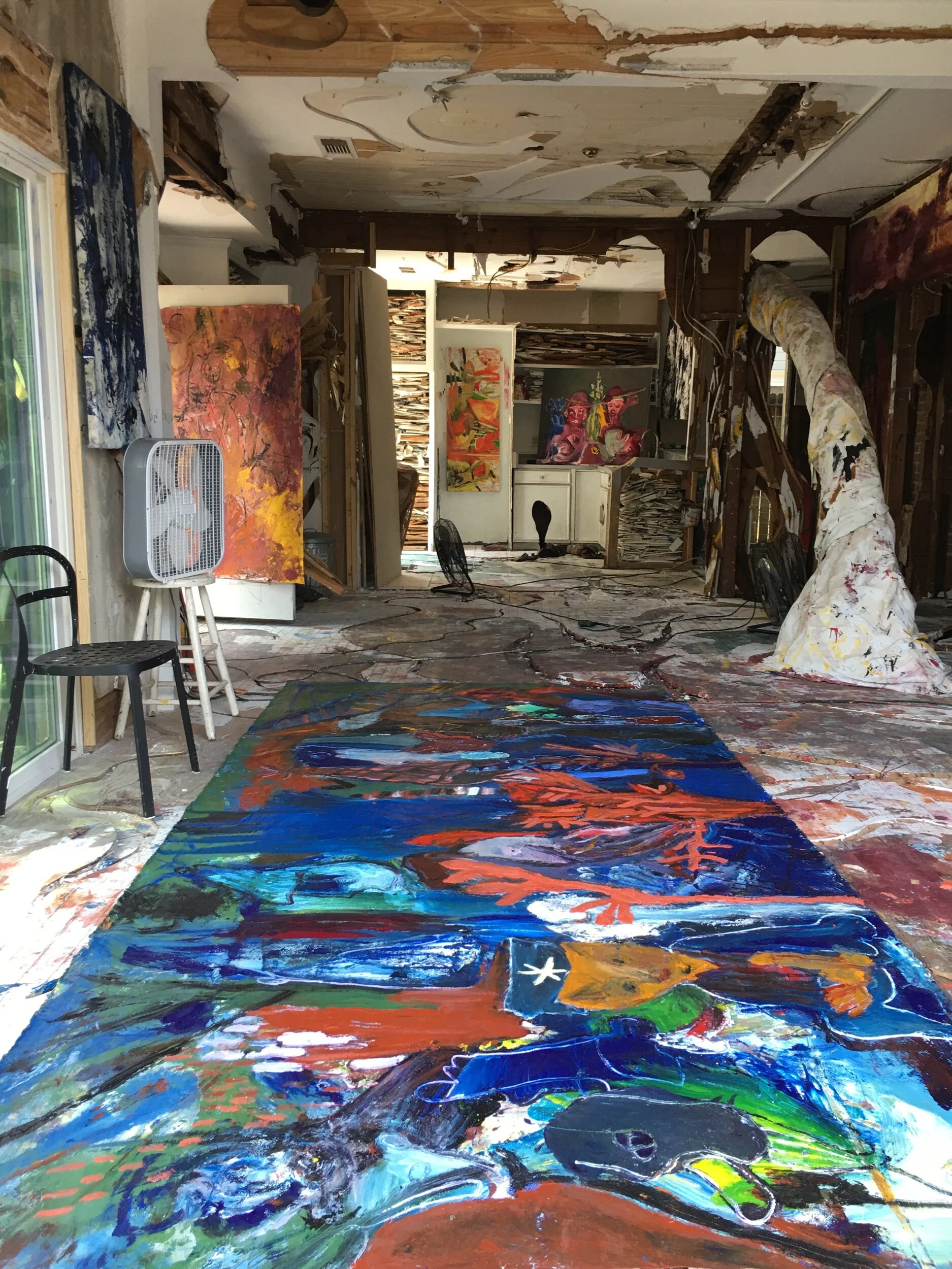 Contact Artist for availability: todbaileypainter@gmail.comVisiting Artist: Cherryhurst House, Houston, TXRipple to Rubble 2020