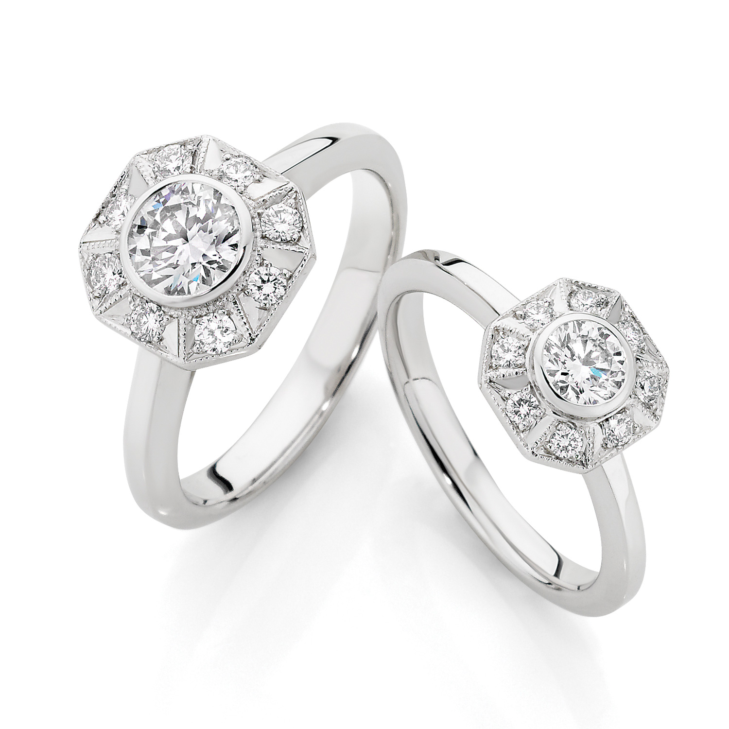 White Gold Tatiana Engagement Rings