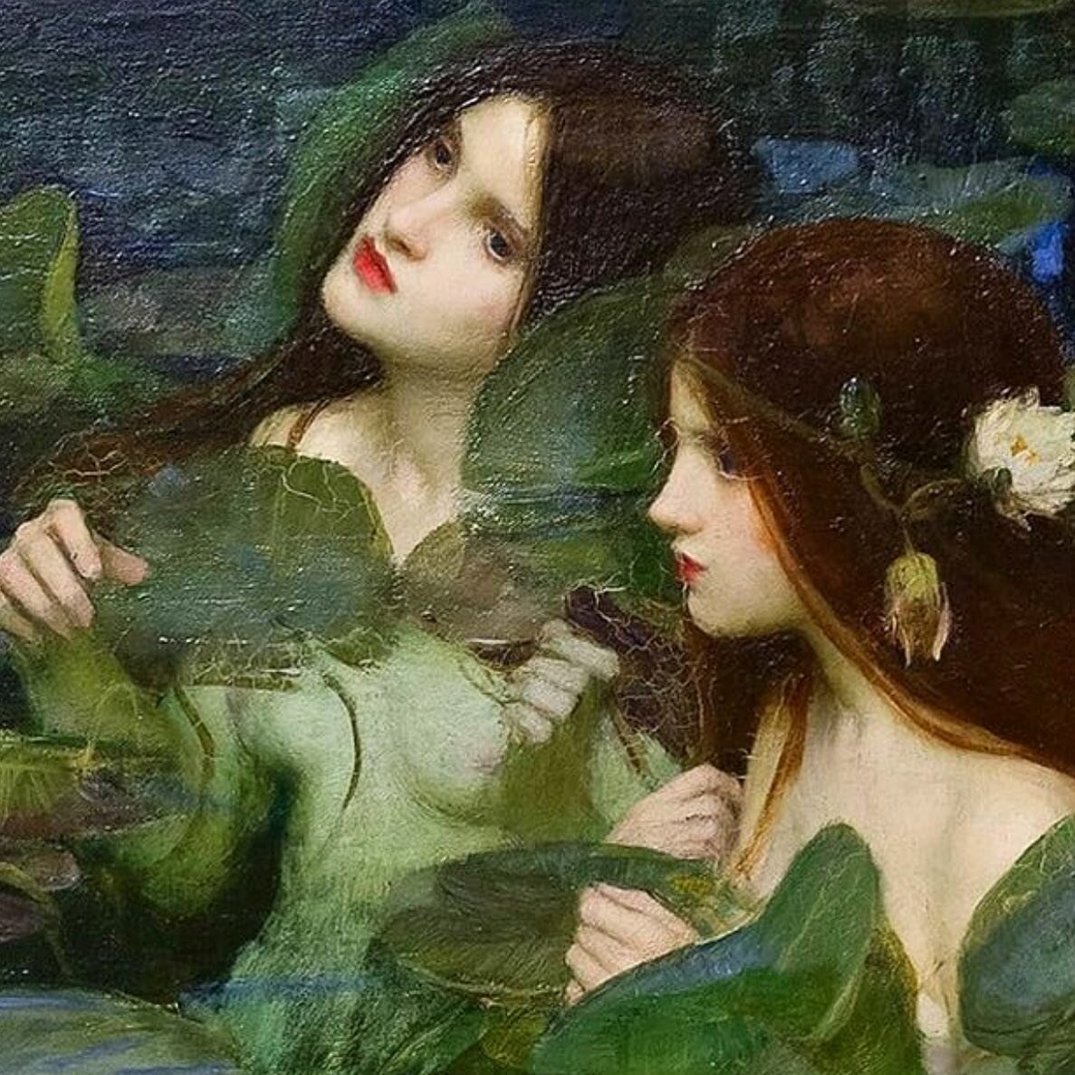 Exquisite details to muse over by artist John Williams Waterhouse. 🌿