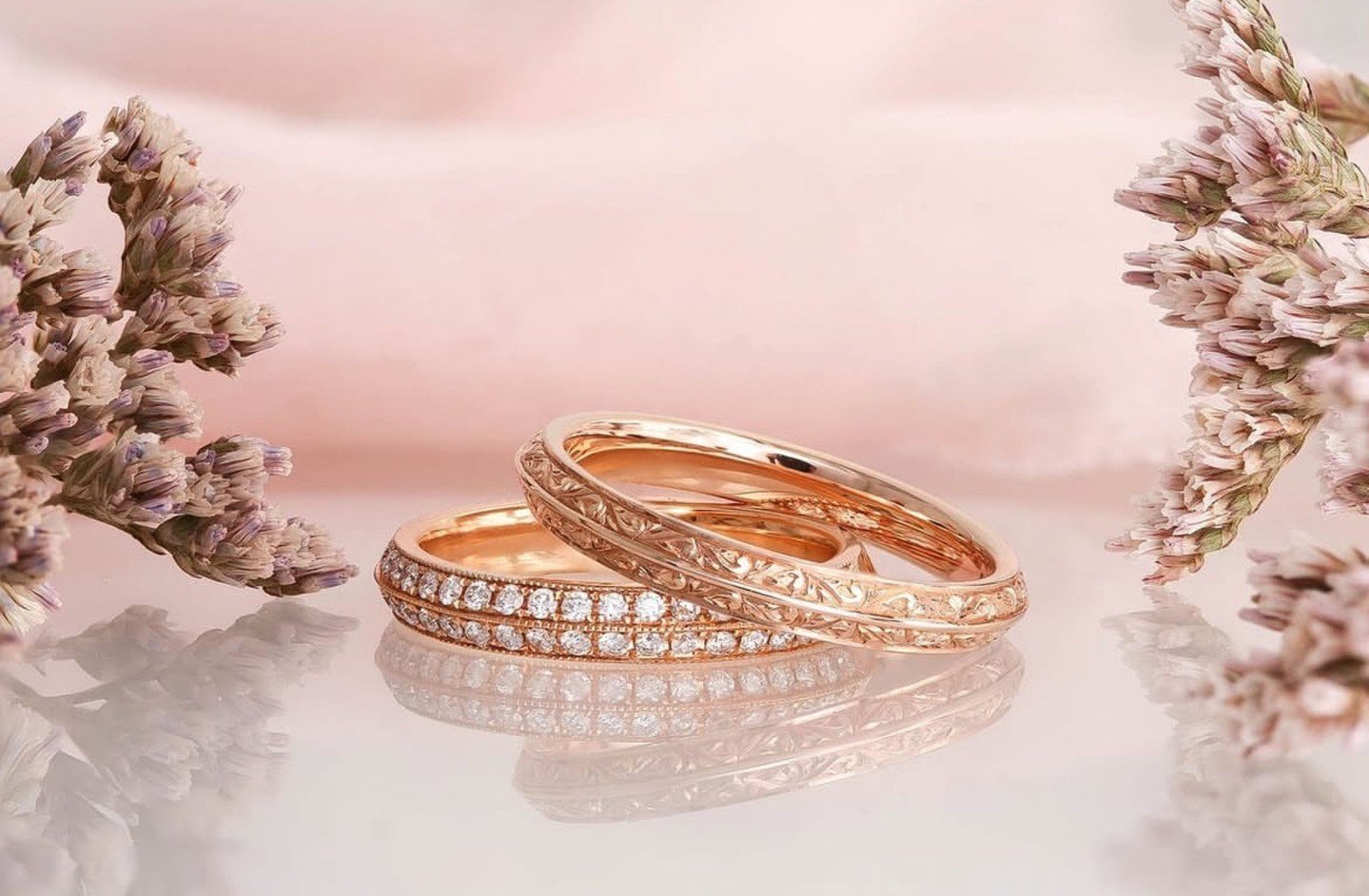 As we also move into the wedding season , here&rsquo;s a beautiful band design , our hand engraved or diamond set  Silk Road design ( or both ).

A custom made wedding or eternity  band created to showcase two rows of brilliant white diamonds or hand