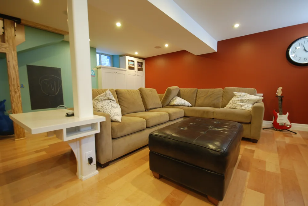 Rec Room Built Ins Radio Custom Building