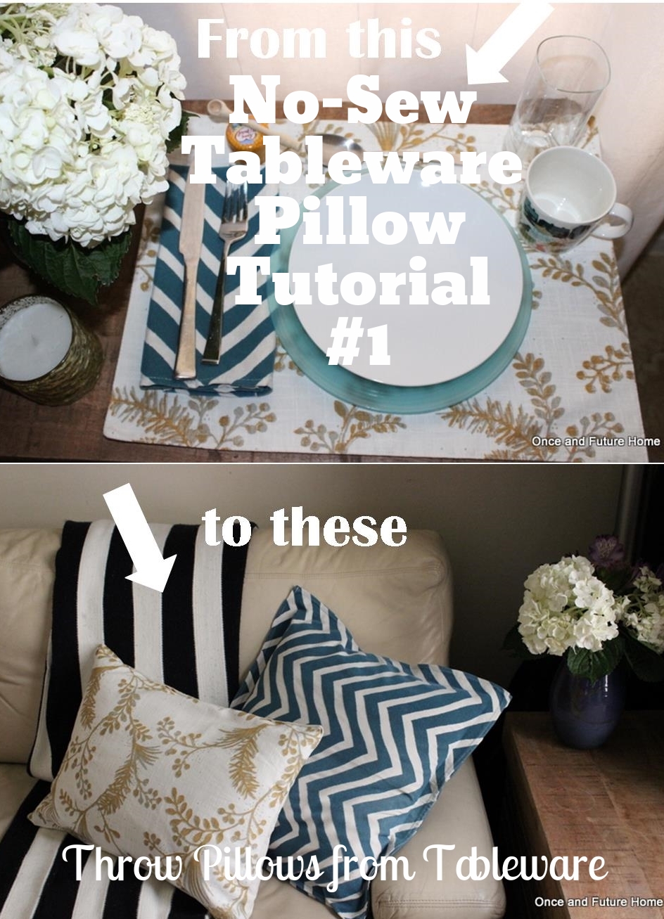Tableware into Throw Pillows