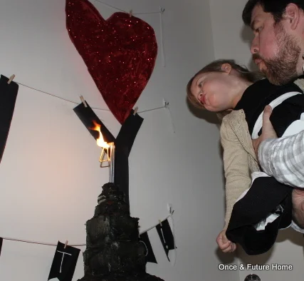 Ah. Almost burning the house down in the name of a good birthday wish.