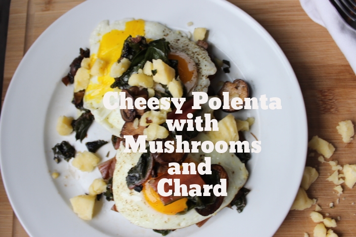 Cheesy Polena with Mushrooms and Chard
