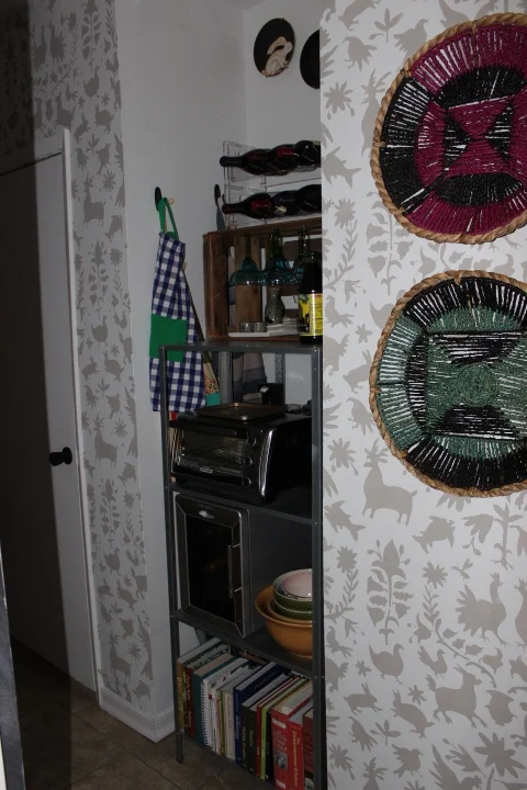 Kitchen pantry and dry bar area