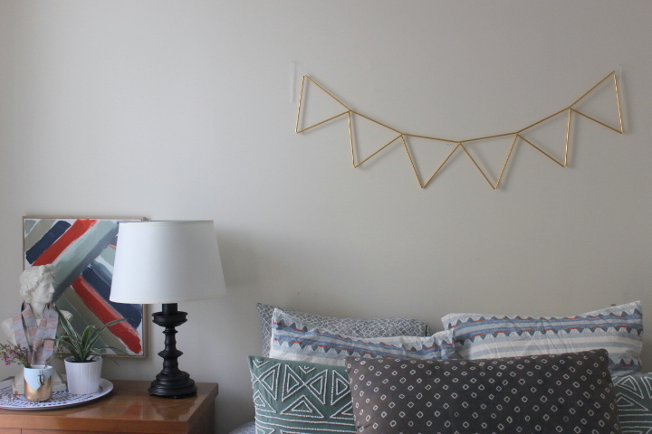 DIY Gold Triangle Banner
