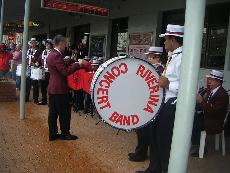 Riverina Concert Band in performance at the Victory Memorial Gardens