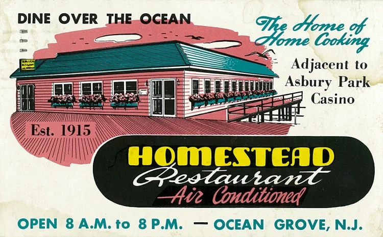 Homestead Restaurant Postmarked September 12, 1952