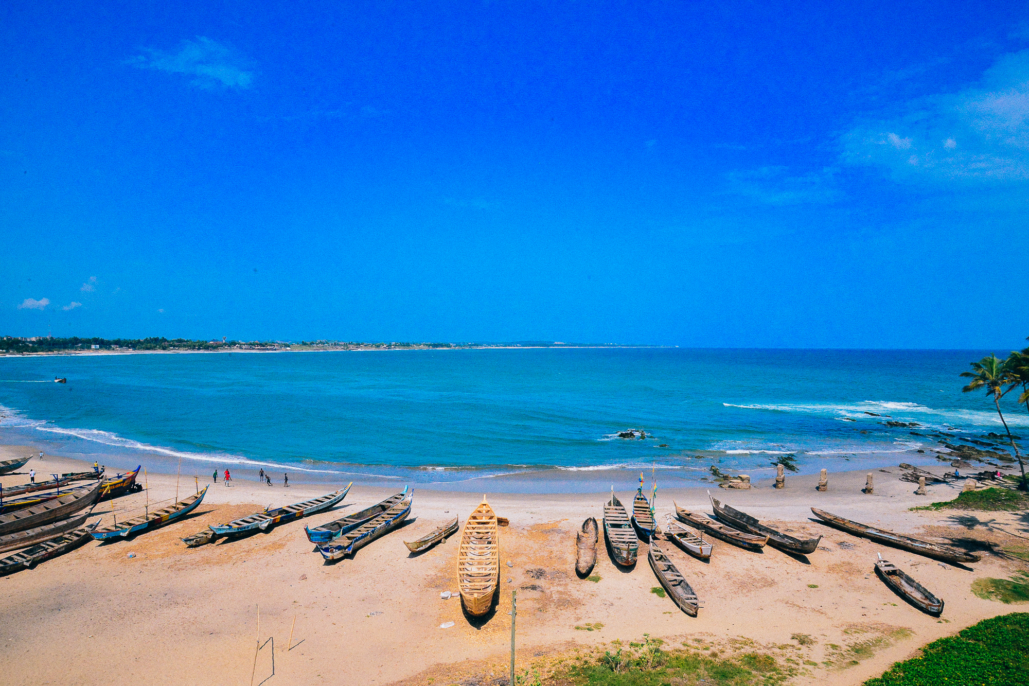 Slave shores from Elmina Castle