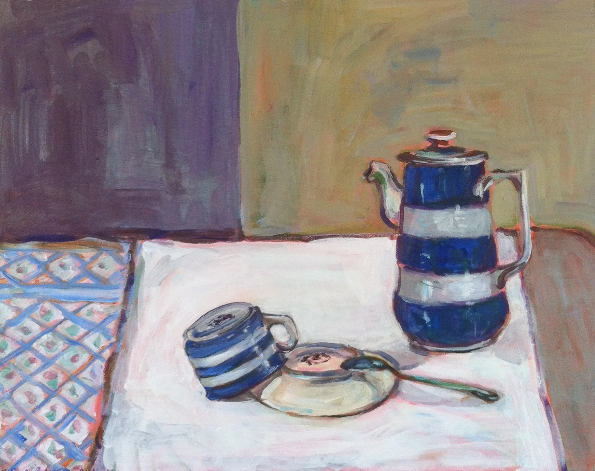 Cup and Saucer 2014 oil on canvas 40cms x 51cms (unframed) $400 SOLD