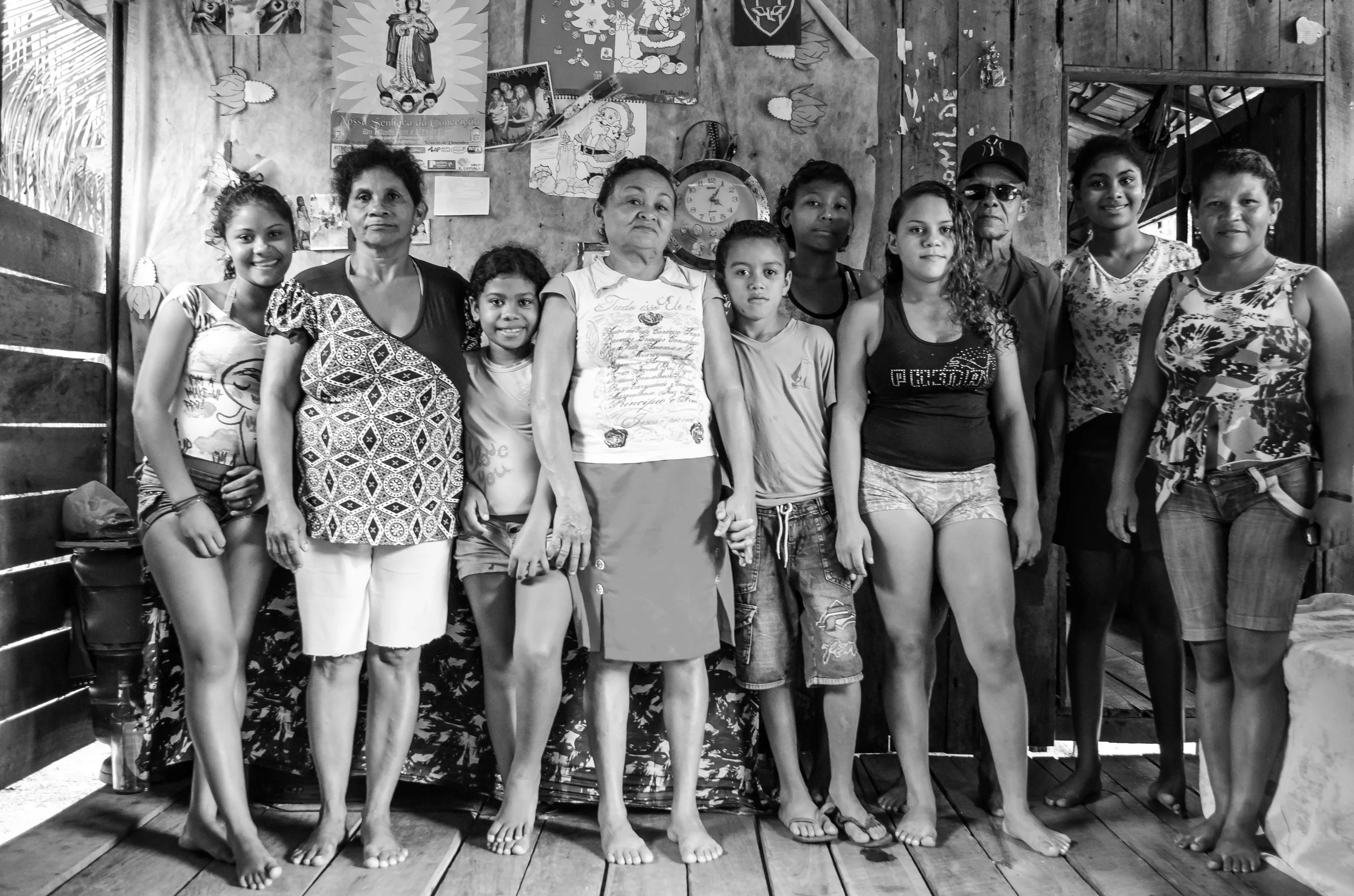 This entire family lived in this house, and this was their largest room. They made spaces for us, welcomed us, listened, and shared.