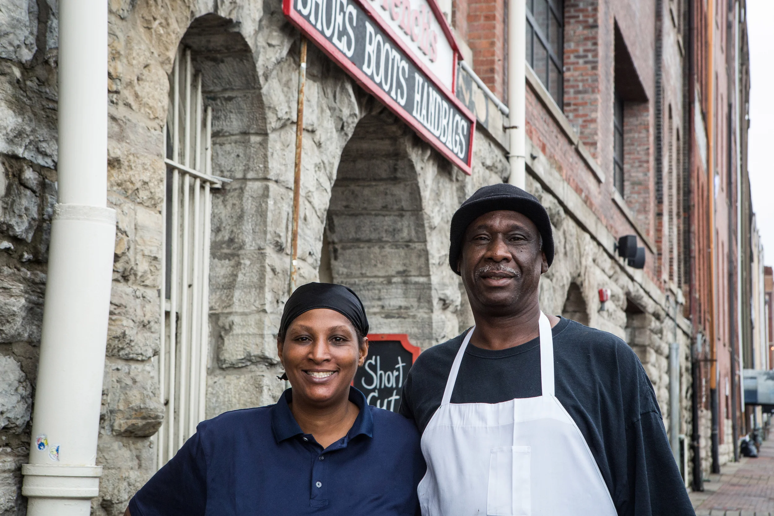 These two stepped out of a leather working shop for a break, and I just knew I had to catch their smiling faces. When they saw me approach they thought I was lost and kindly offered directions. I awkwardly asked for a photo instead and they laughed and obliged. Thanks for being real nice and smiley, Music City.