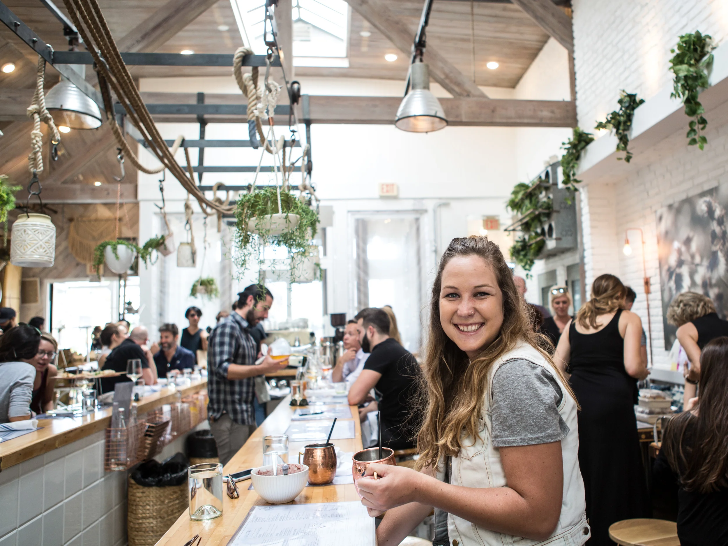 This babe and I ate at thee dreamiest restaurant I've ever been in-- The Butcher's Daughter.