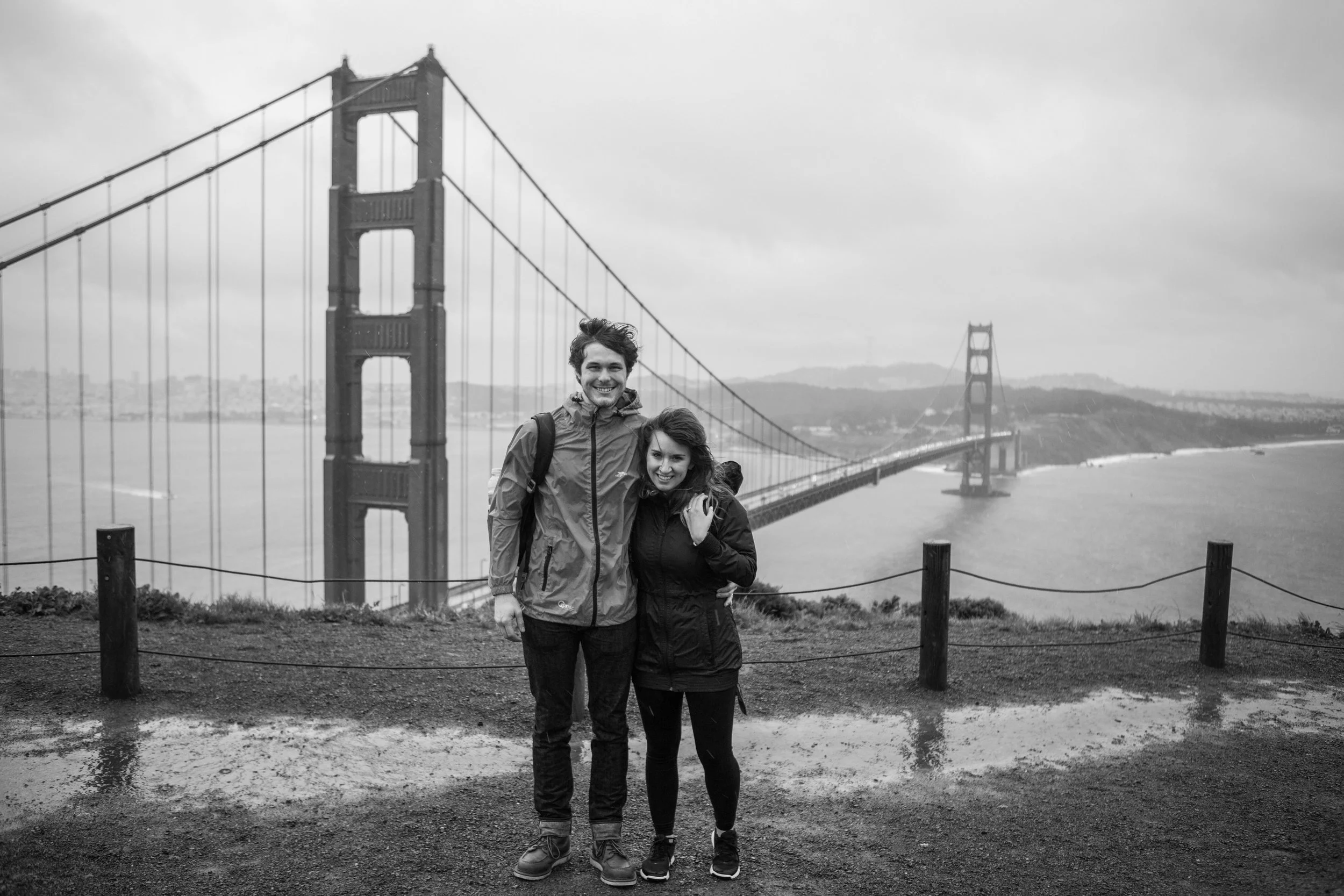 Directly above is the first time I visited California, and above that is an image from my most recent trip there. Very different views of the bridge!