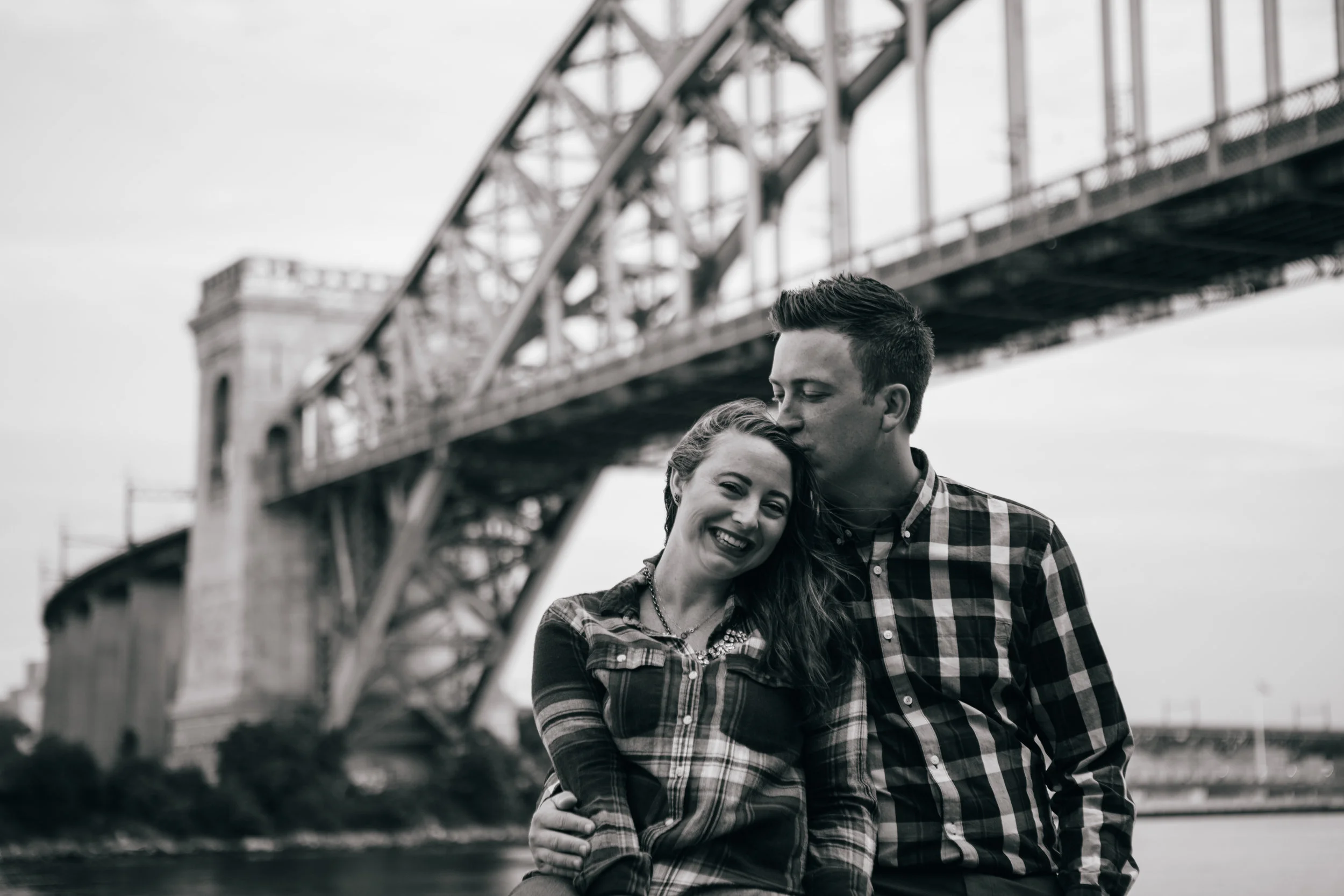 Two gems smooching by the river in Astoria, NY.
