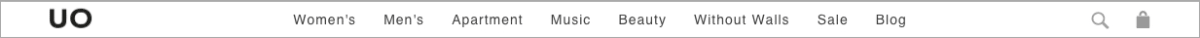 Animated redesign of UO collapsible navbar to enhance visual branding using gif animation.